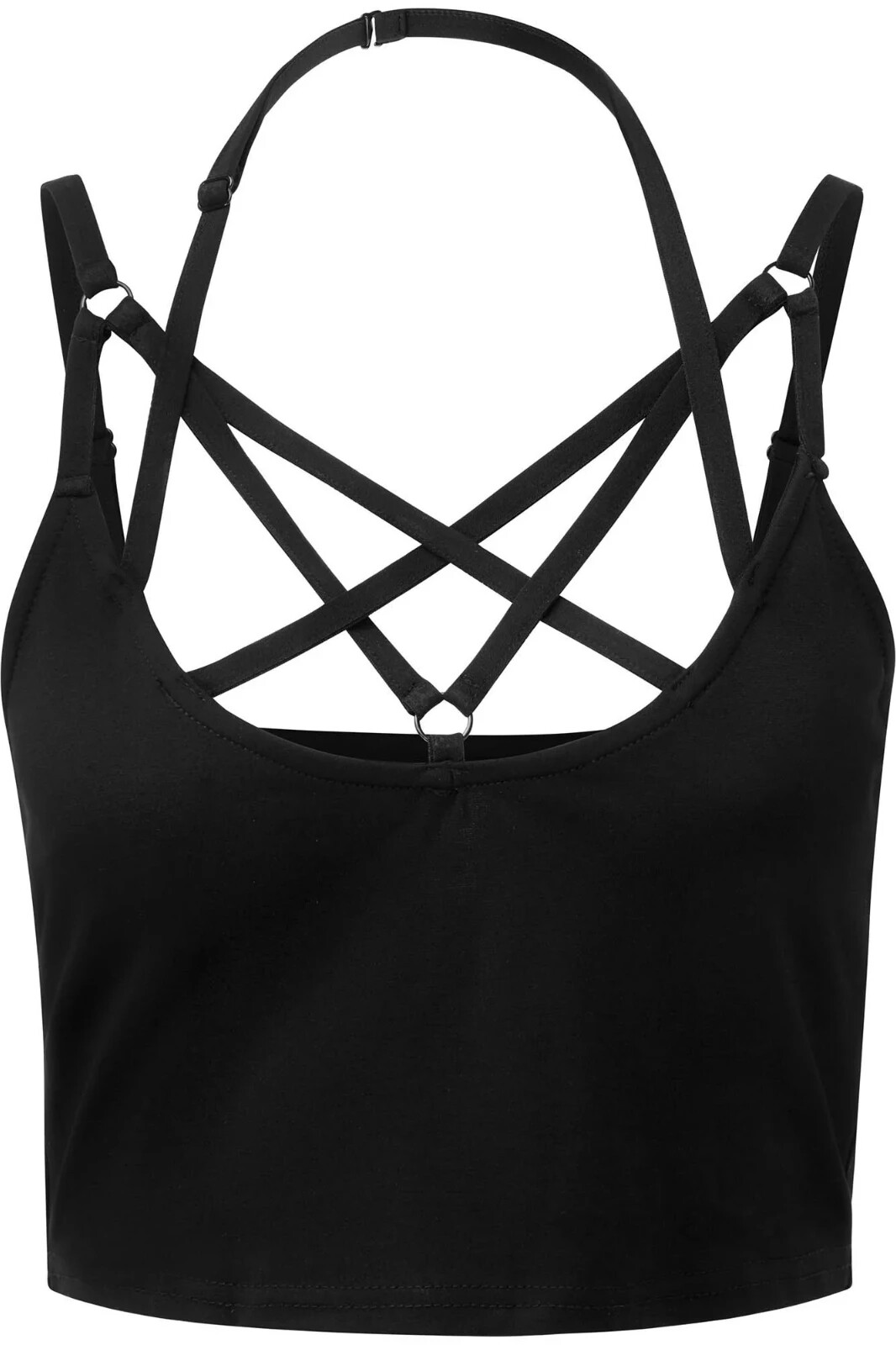 Killstar Magica Crop Top Goth Pentagram Grunge Punk Halter Killstar Magica Crop Top Goth Pentagram Grunge Punk Halter