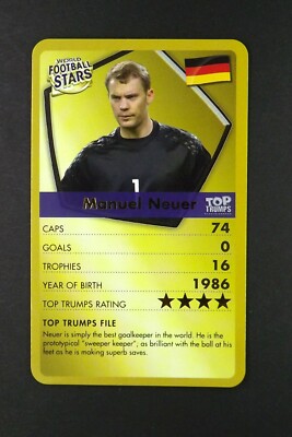 1 x info card WFS Football Manuel Neuer - T61