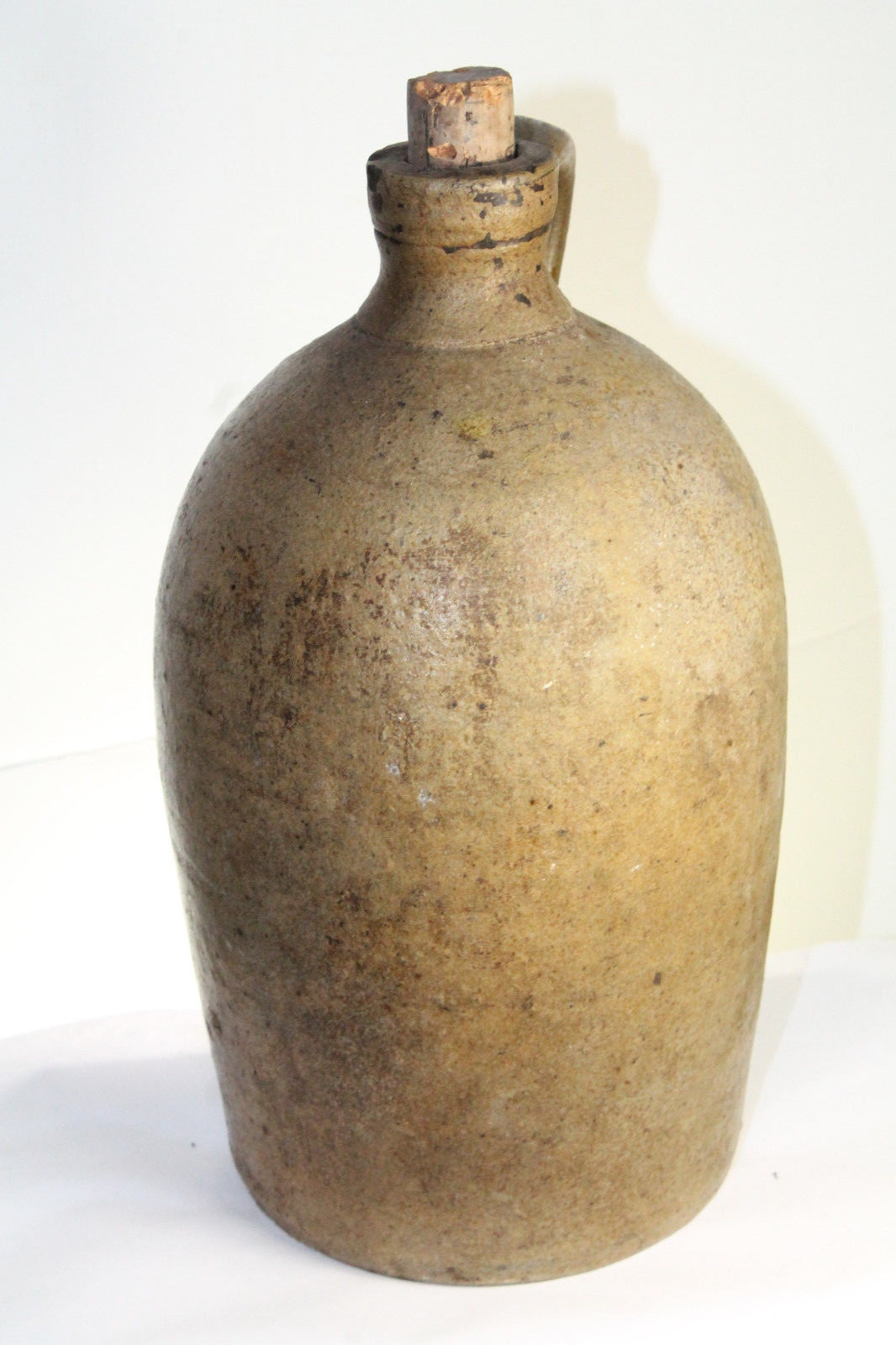 ANTIQUE SOUTHERN POTTERY JUG 1/2 GALLON 9 1/2''