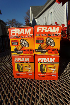 4 FRAM, PH3614, Oil Filter Extra Guard Sure Grip NIB