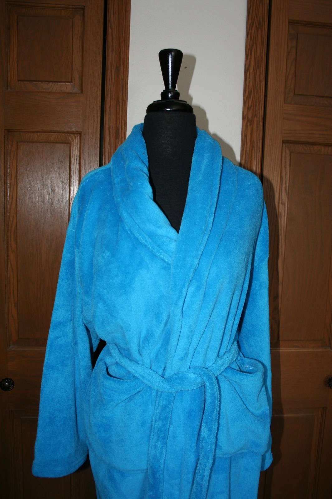 Women's Men's Women's UNISEX Plush Robe JOE BOXER UNISEX Medium NM Blue