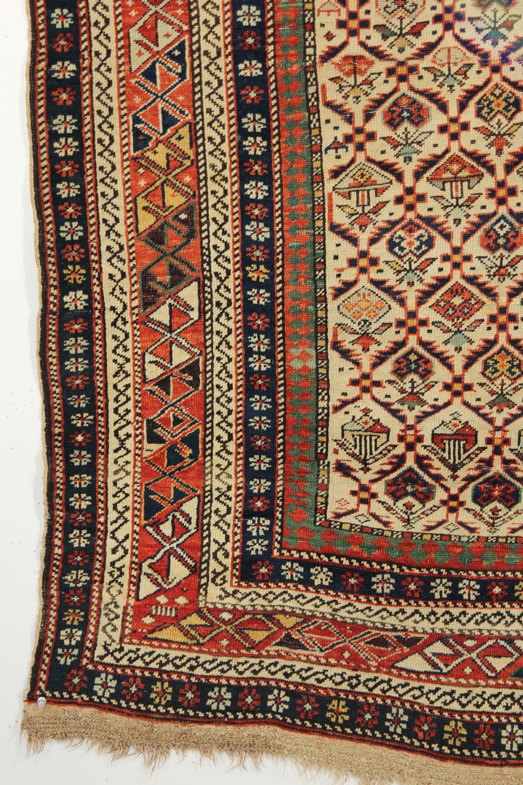 Antique Caucasian Dagestan Prayer Rug; Circa 1860; 3-8 x 4-10 ft.