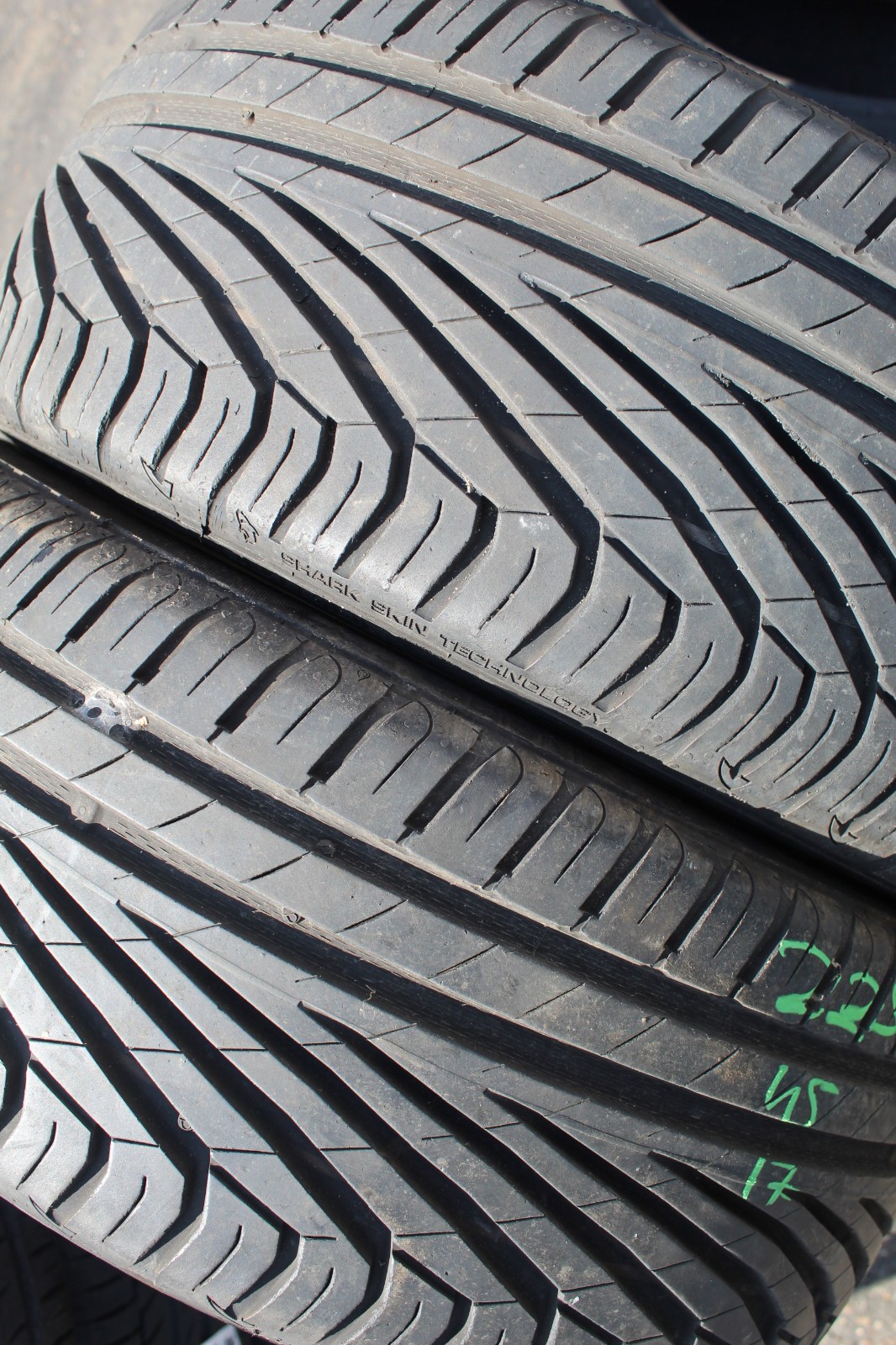 225 45 17 Uniroyal, Rain Sport 3, 91Y, x2 A Pair 7.0mm (F1_tyres) L3792