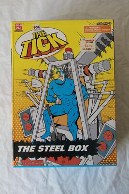 The Tick Cartoon STEEL BOX 1995 Accessory Unopened BanDai 1995 MISB NEW Ban Dai 