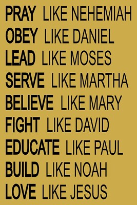 REUSABLE STENCIL ITEM 9088 AK 12"x18" PRAY, OBEY, LEAD -MYLAR STENCILS
