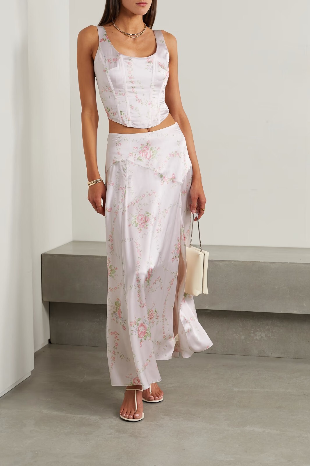 スカート misha&puff flower jacquard skirt misha&puff flower