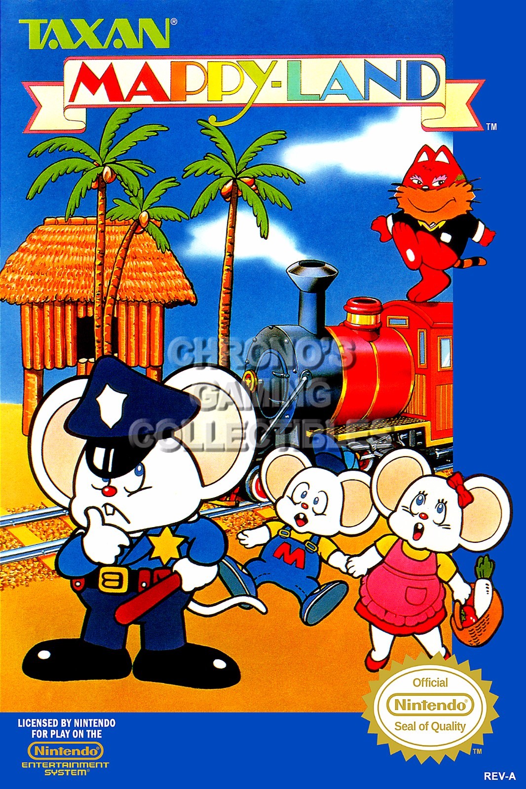 年末のプロモーション特価！ NES Nintendo Original Land Mappy BOX MADE POSTER Premium ART アクション
