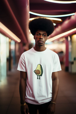 T-Shirt T-Shirt Avocado Fruit Fun Funny Divertente Frutta Banana Lazy Pigiama