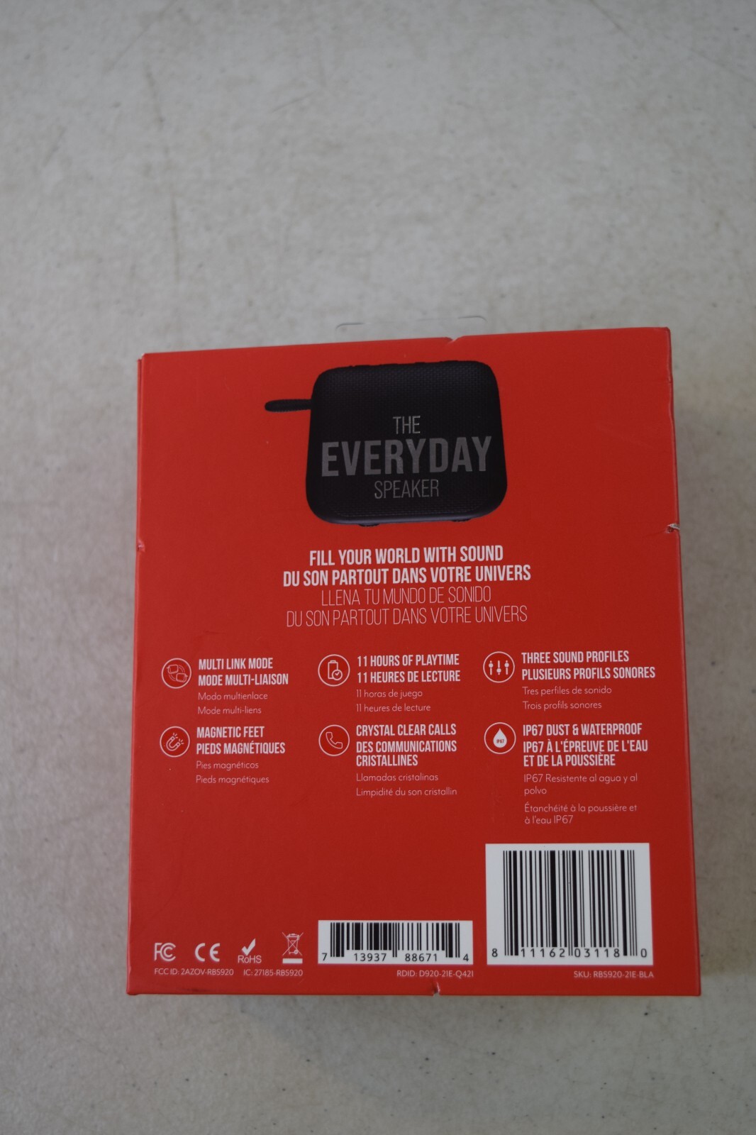 RAYCON The Everyday Speaker Black, New