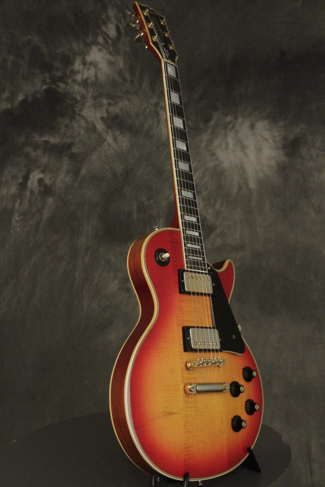 1975 Gibson Les Paul Custom Cherry Sunburst MAHOGANY NECK + WAFFLE BACK TUNERS!!