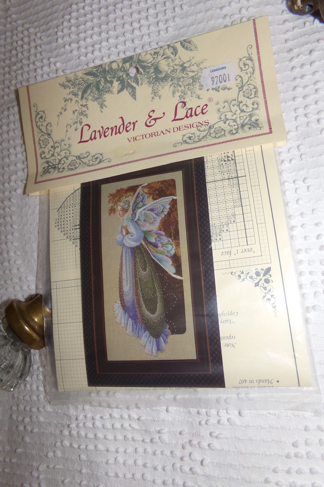 Lavender & Lace Cross Stitch Pattern Chart 