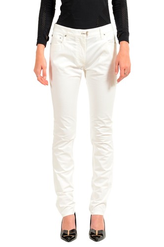 Maison Margiela Women's White Straight Leg Pants US S IT 40