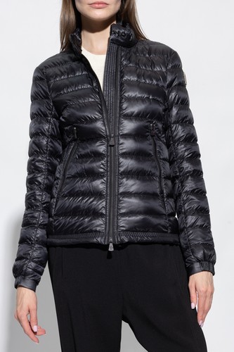 Pre-owned Moncler Women Puffer Coat Grenoble Giubbotto Full Zip Jacket Black