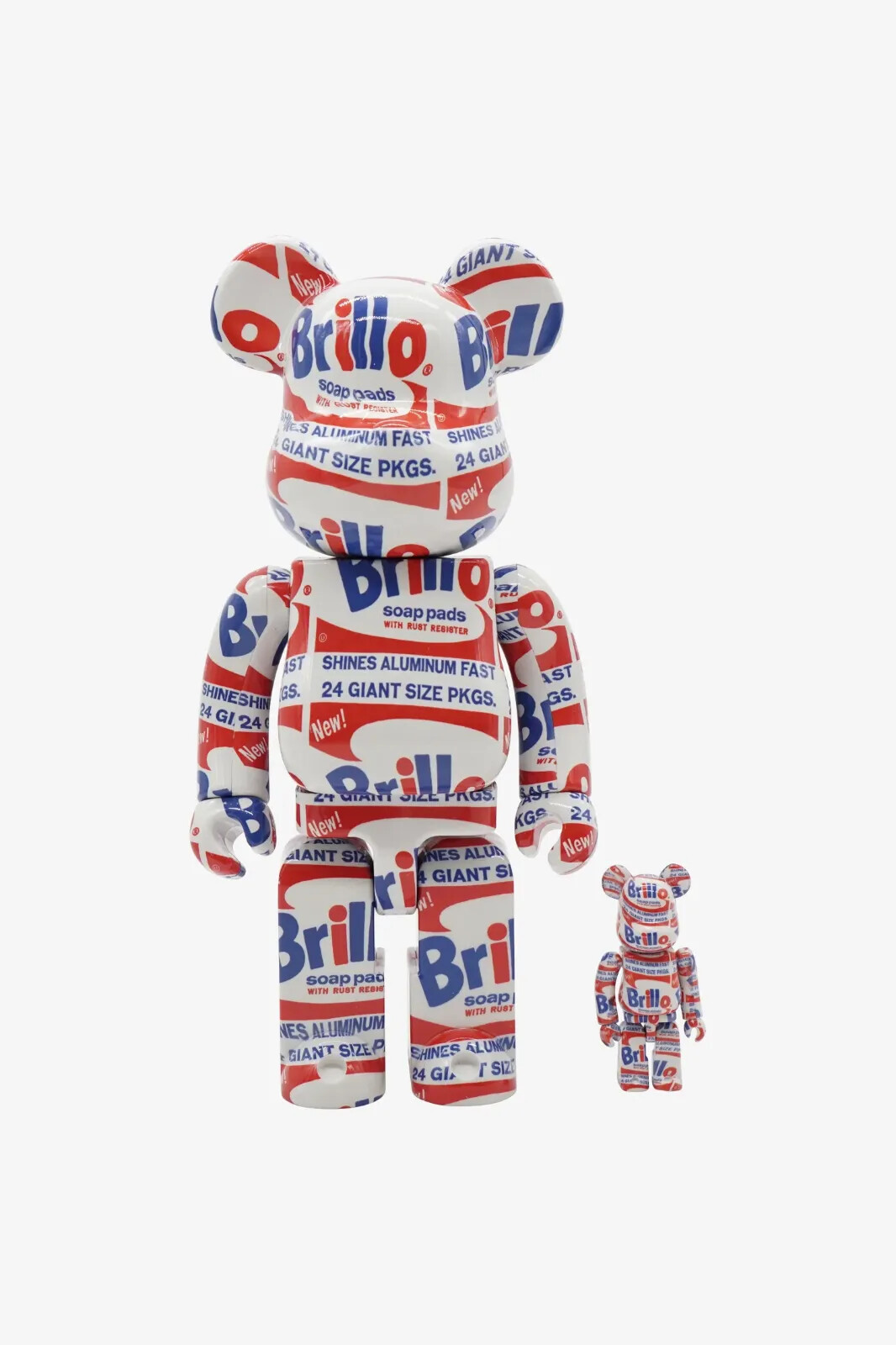 MEDICOM TOY - BE@RBRICK ANDY WARHOL Brillo 100％ & 400％ MEDICOM TOY BE@RBRICK ANDY WARHOL BRILLO 400% & 100% 2 PACK