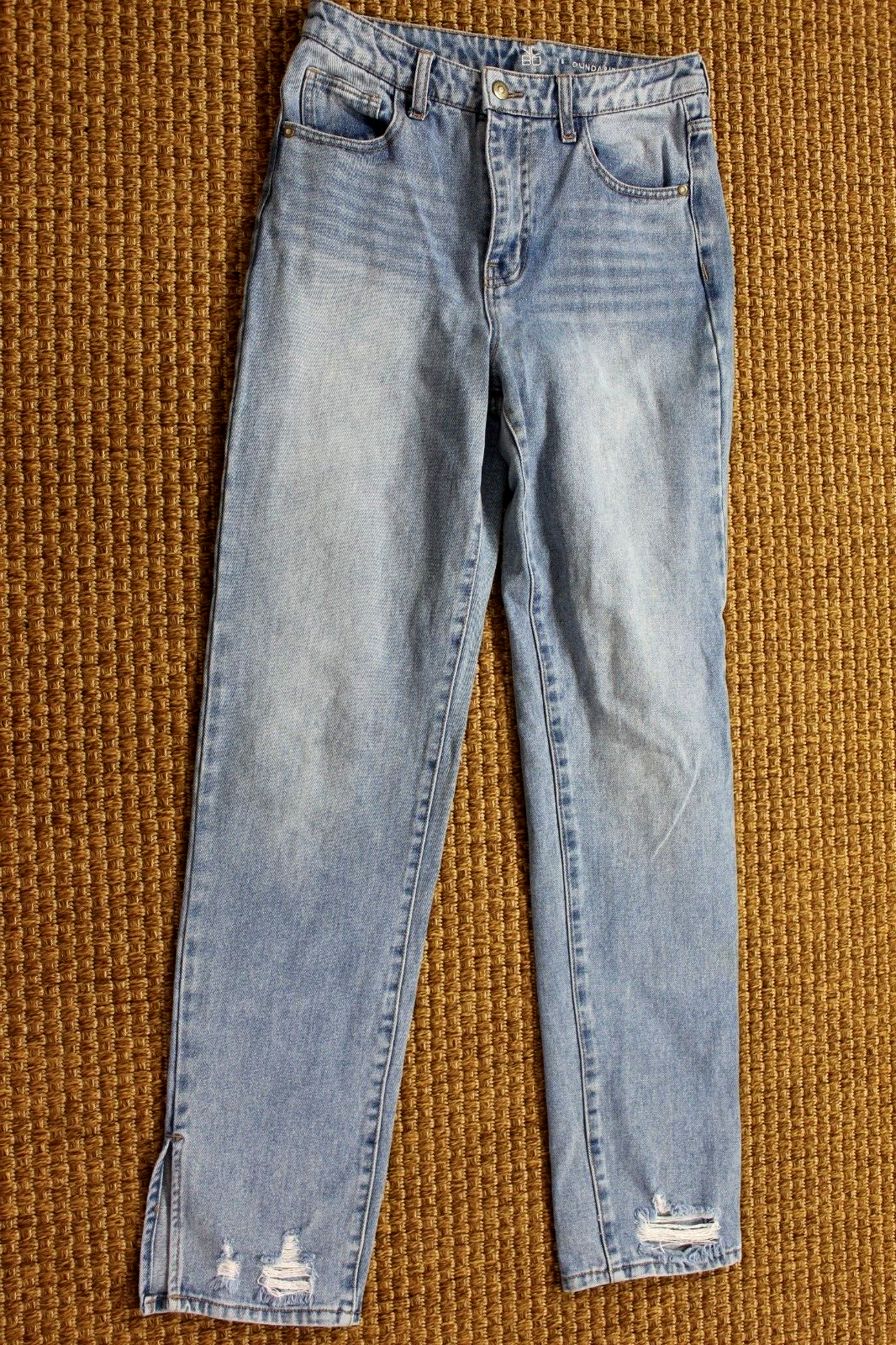 VTG NO BOUNDARIES Womens Hi Waist Straight Leg Blue Jeans VTG NO BOUNDARIES Womens Hi Waist Straight Leg Blue Jeans