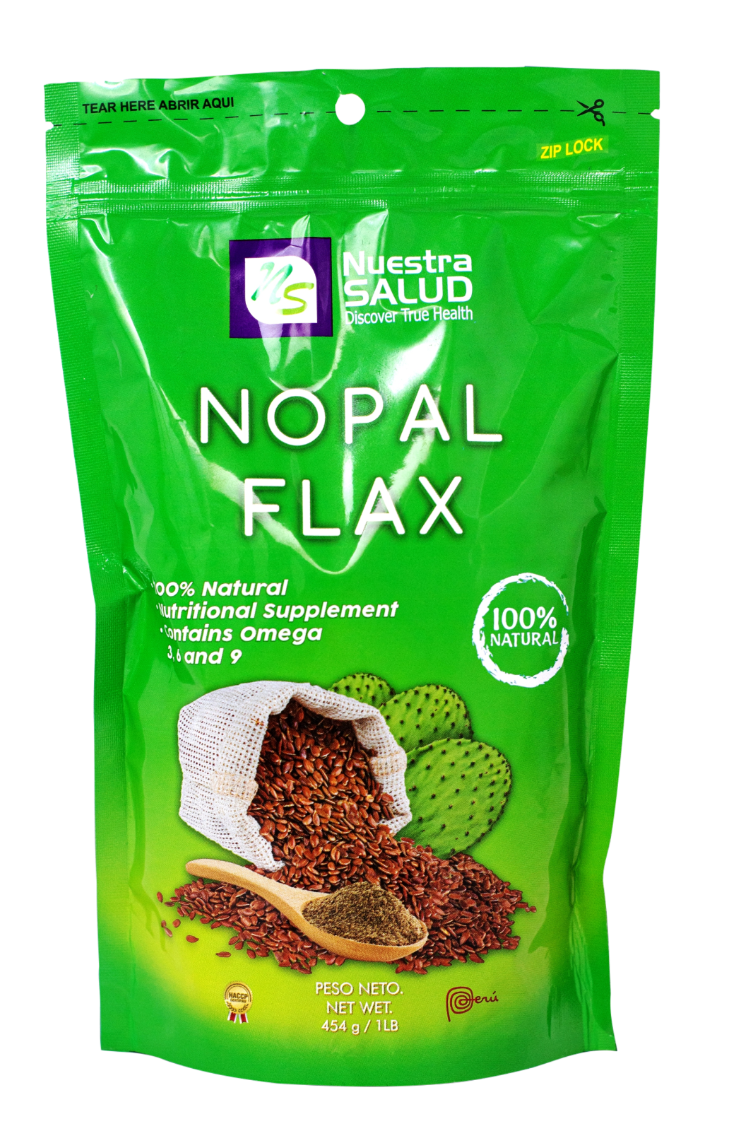 Nopal Flax Original Flaxseed Plus Value Pack  Colon Cleansing & Constipation
