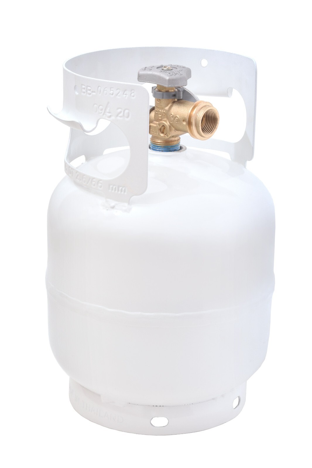 5 lb Refillable Steel Propane  Cylinder with OPD Valve & Built-in Site Gauge