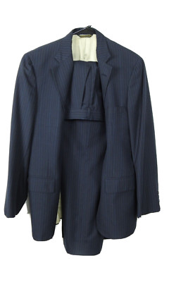 Racquet Men's Suit Tuxedo D.H. Holmes New Orleans Medium Blue White Pin Stripes