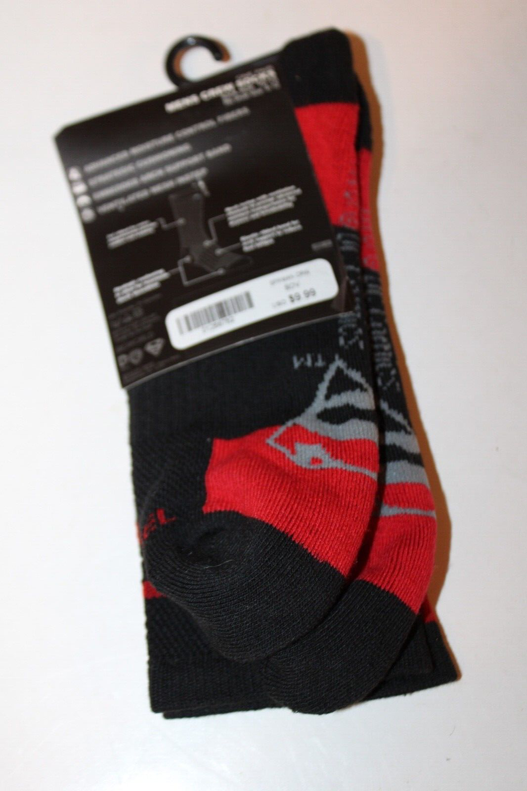 Men's Superman Black Crew Socks Sock Sz 10-13 Shoe Sz 8-12 NEW
