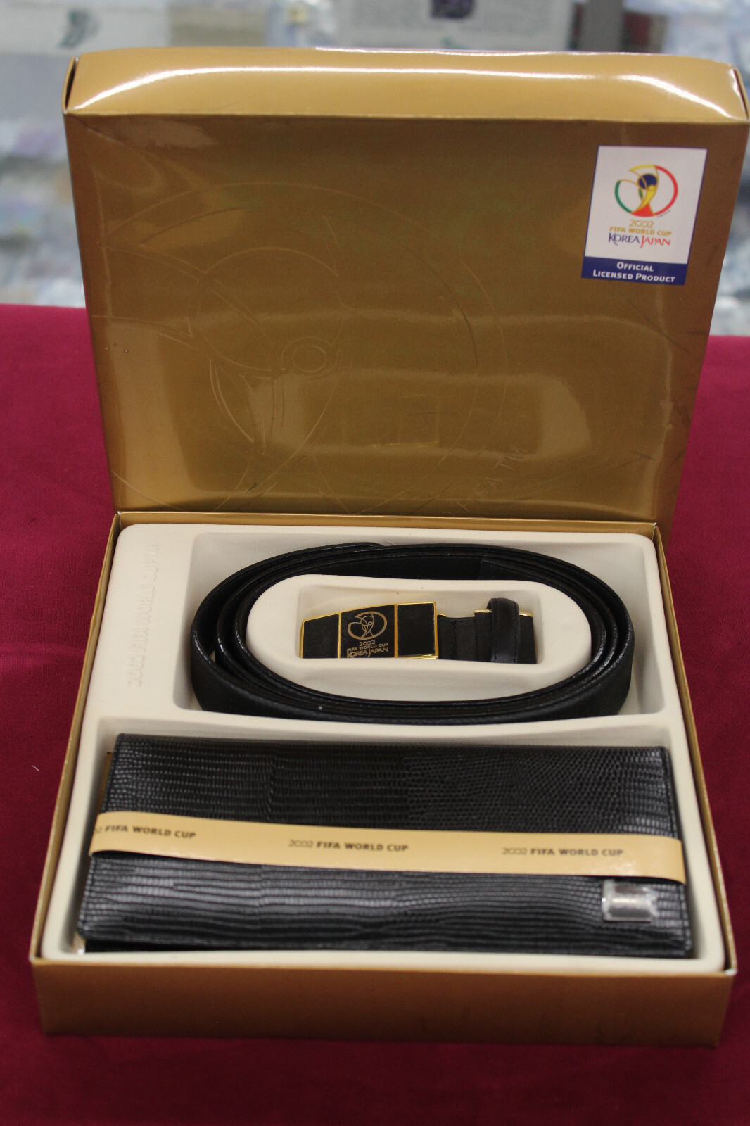 2002 FIFA WORLD CUP SOCCER Wallet & belt set Korea Japan