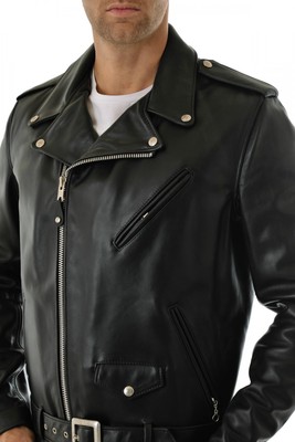 MARKENLOS - UNSERER PRODUKTION - HAND GEMACHT - IT DE HERREN LEDERJACKE BIKER MEN'S LEATHER JACKET COAT HOMME VESTE EN CUIR R103
