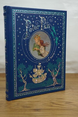 Peter Pan - Brand NEW Illustrated Leather Bound Gift Hardback J.M. Barrie