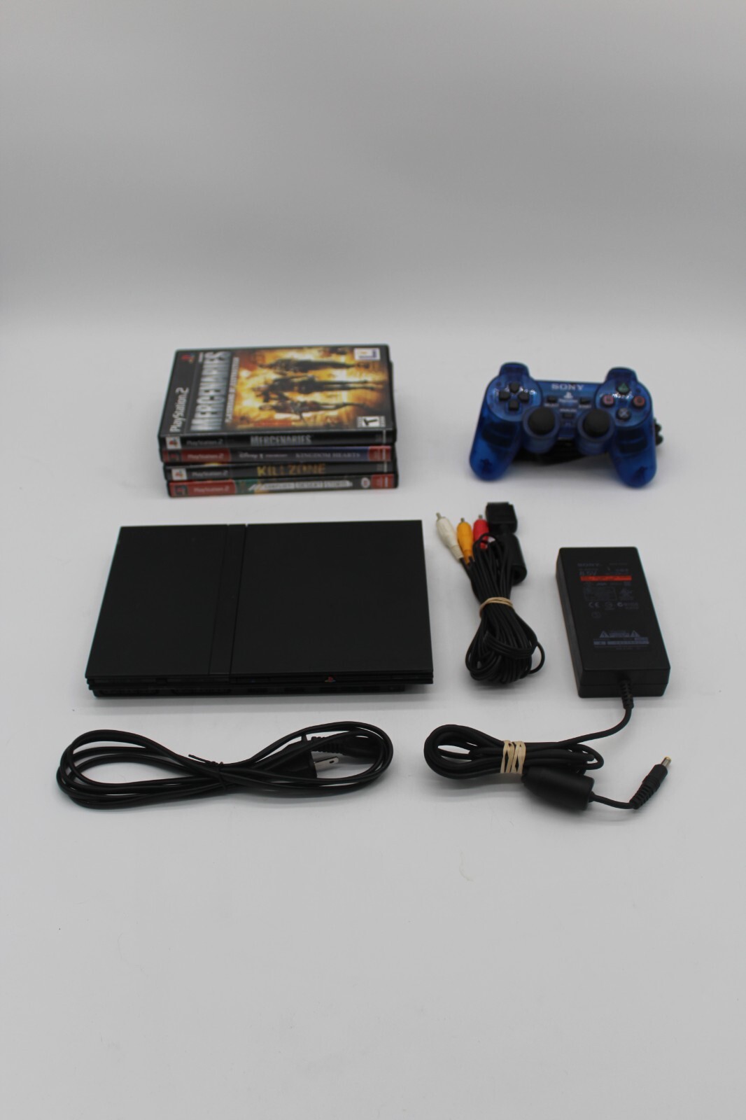 Sony PlayStation 2 PS2 Slim SCPH-75001 Console Bundle w