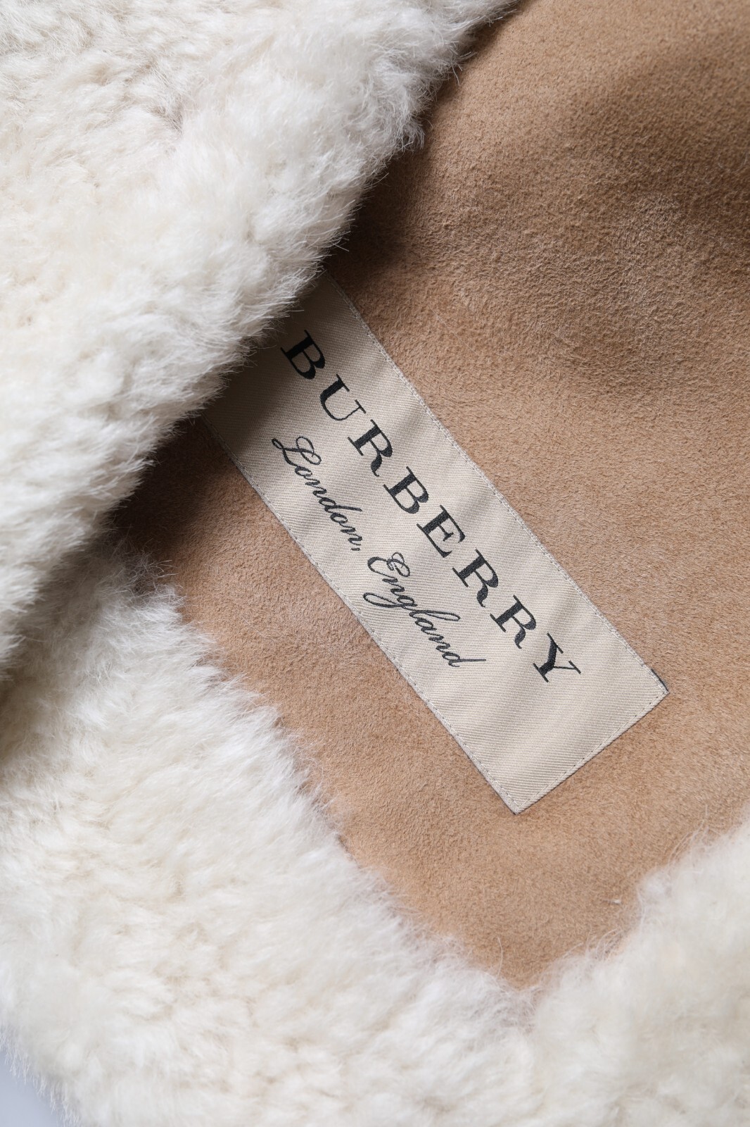 Pre-owned Burberry Jacket White Warrenford Shearling Leather Vest Coat It44/us10/l 3690usd