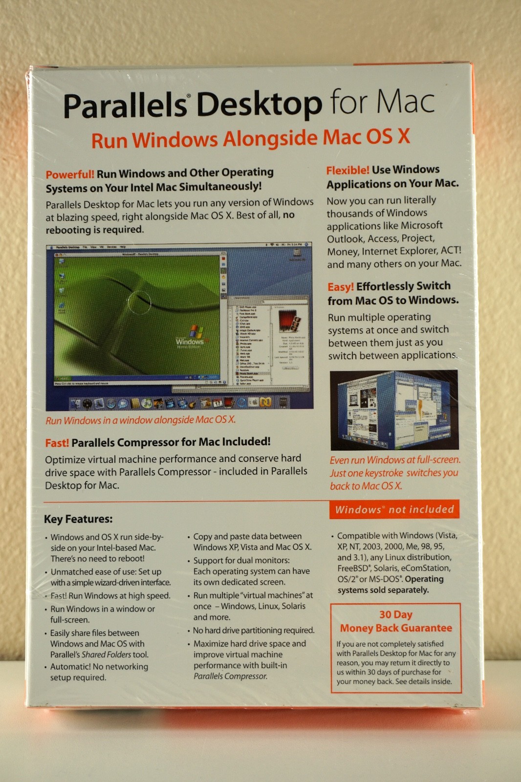Parallels Desktop for Mac, Old Version, Nova Development Corp New Factory Sealed