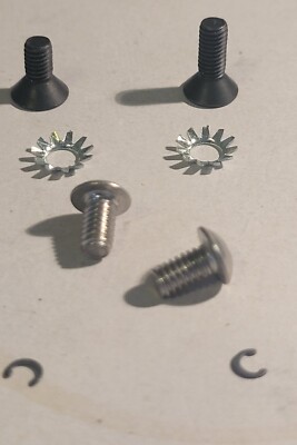 Sight Base & Grip Screws,Lockwashers & Recoil C-Clips for Browning Buckmark    