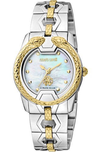 Pre-owned Roberto Cavalli By Franck Muller Women's 32mm Quartz Watch Rv1l168m0051