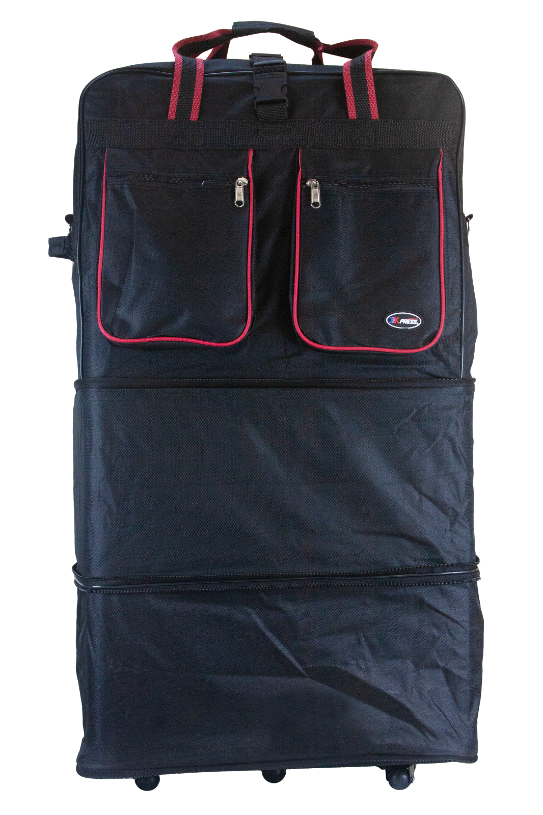 30"/36"/40" Expandable Rolling Duffel Bag Wheeled Spinner Suitcase Luggage     