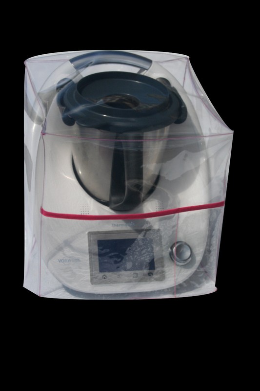 Housse Pour Thermomix Tm5-Tm6/Tm31 Transparente Sans Varoma Biais Fuchsia