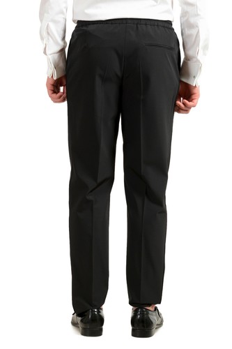 Pre-owned Hugo Boss Men's "nielsen/oliwer_1" Black Double Breasted Tuxedo Style Suit