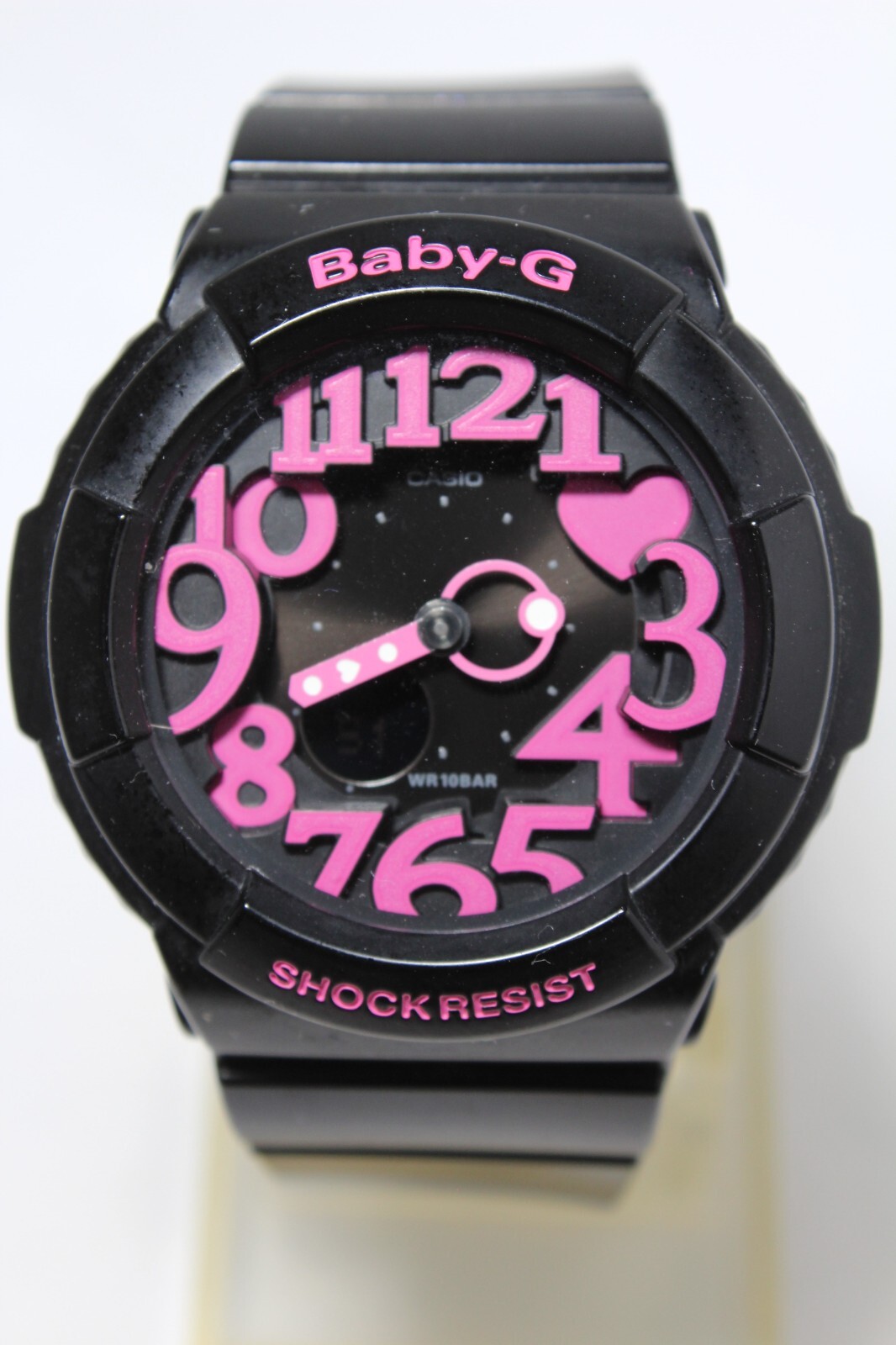 [新品]CASIO BABY-G BGA-130 1BJF CASIO BGA-130 Black Pink Analog Digital Neon Dial Baby-G