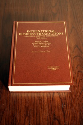 International Business Transactions Coursebook Ninth Edition Folsom Gordon NICE!