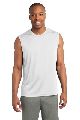Sport-Tek Mens Sleeveless Dri-Fit Moisture Wicking Muscle T-Shirt M-ST352