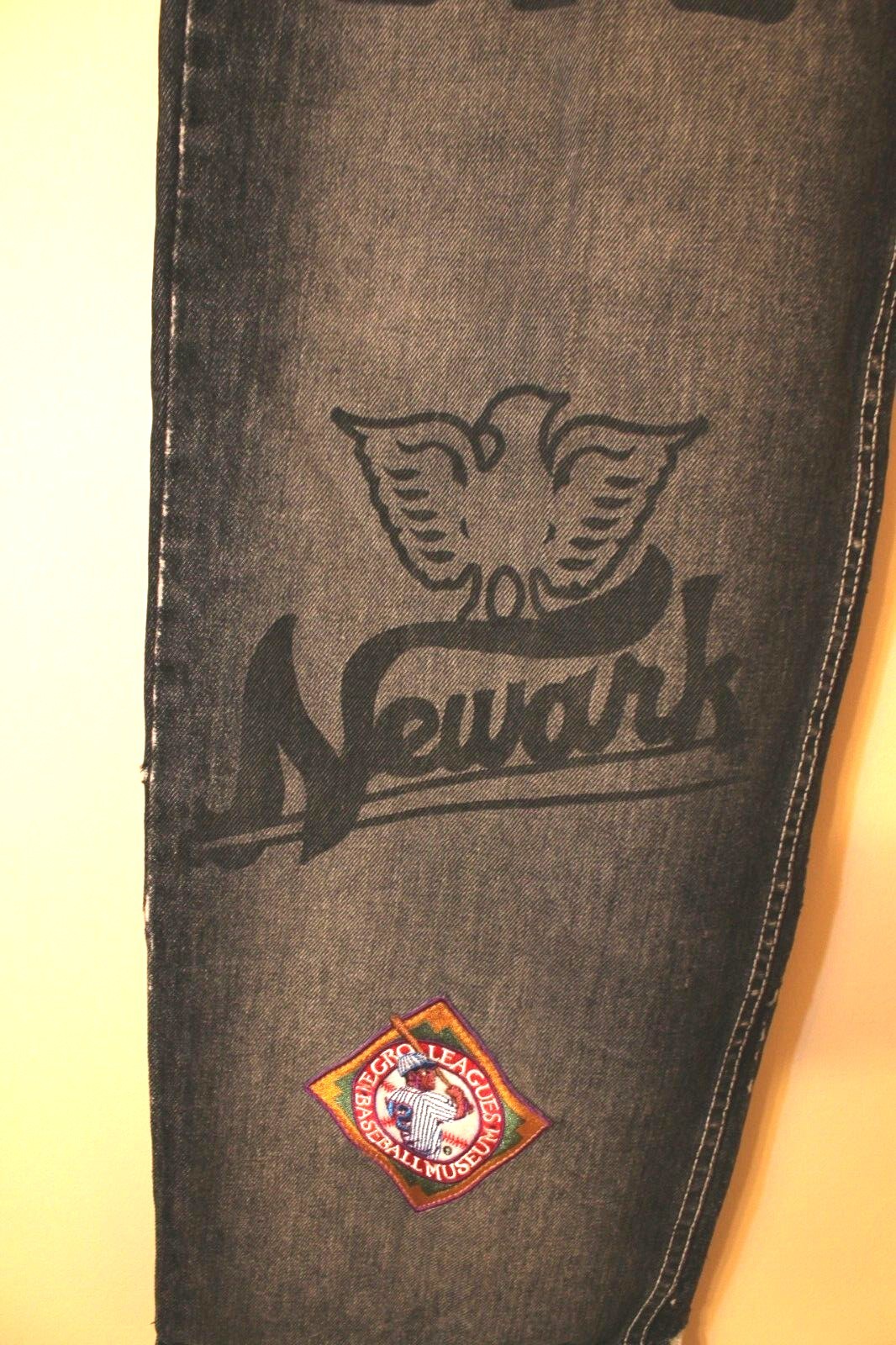 Negro Leagues Baseball Museum Jeans Denim Pants Patches Size 34