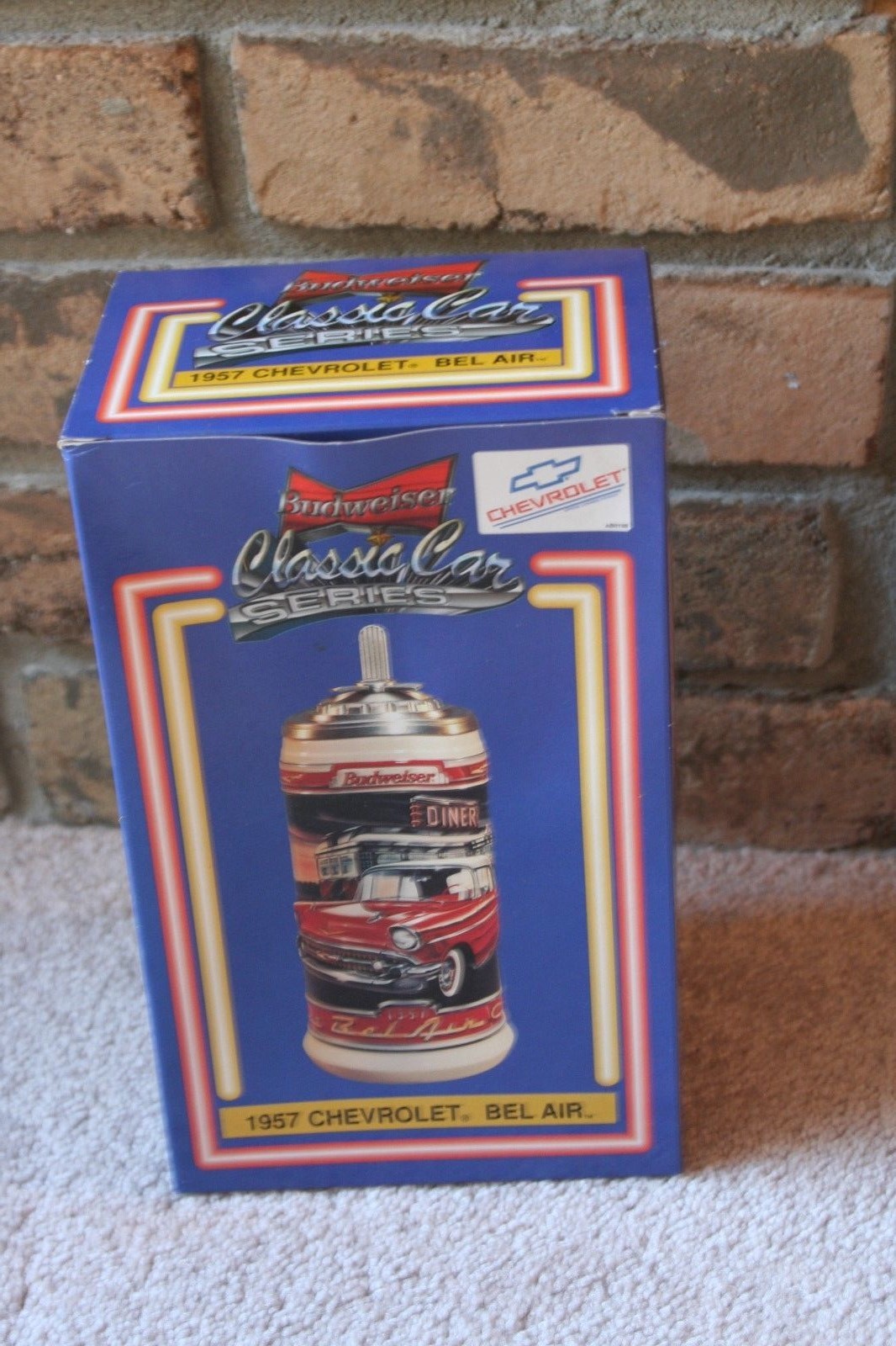 Anheuser Busch Budweiser Classic Car Series 57 Chevy Bel Air Collectors Stein