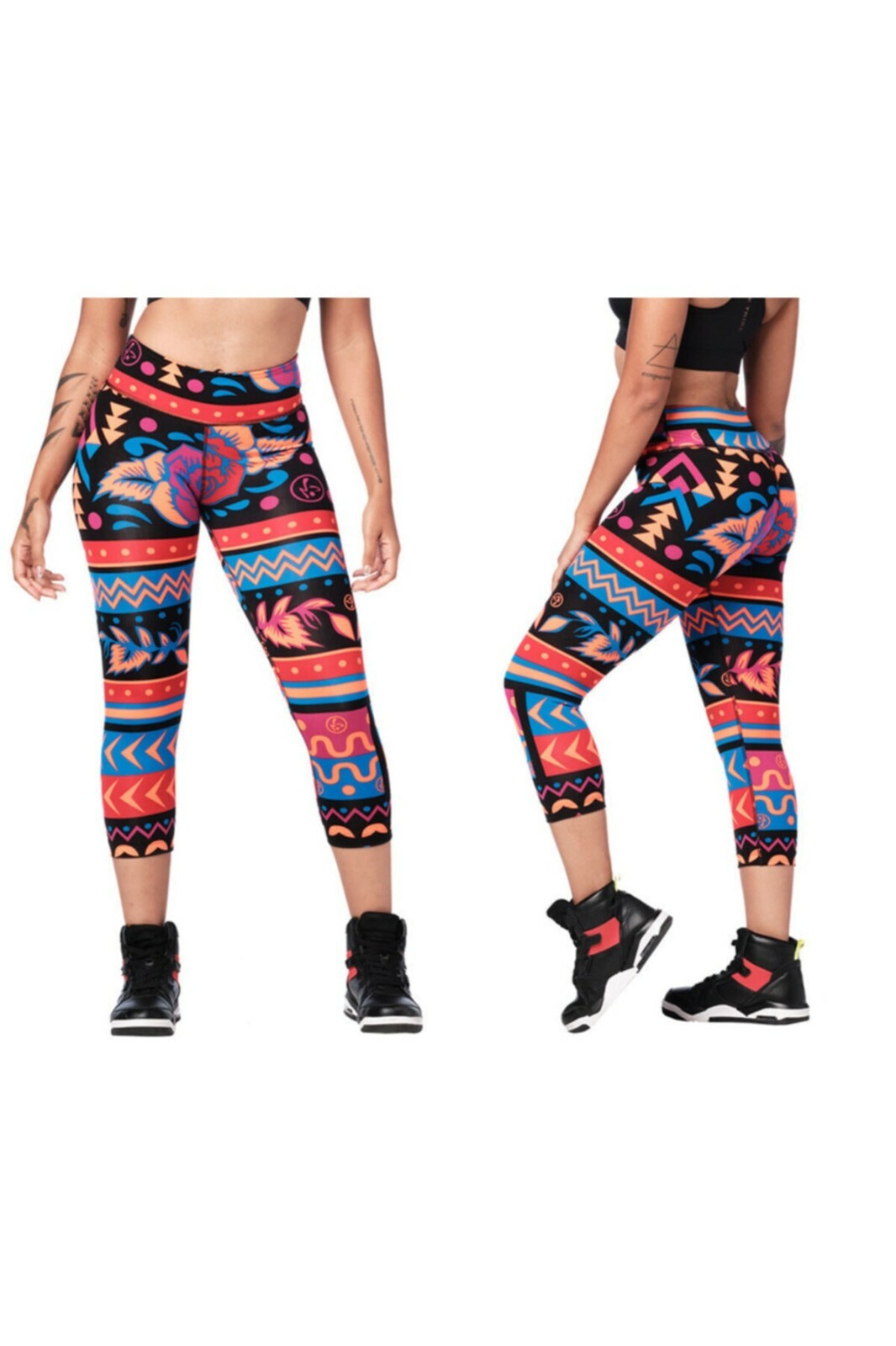 【国内即納 S】Zumba Dance Tribe Perfect Ankle Leggings Zumba Dance Tribe Perfect Ankle Leggings - Orange You Hot