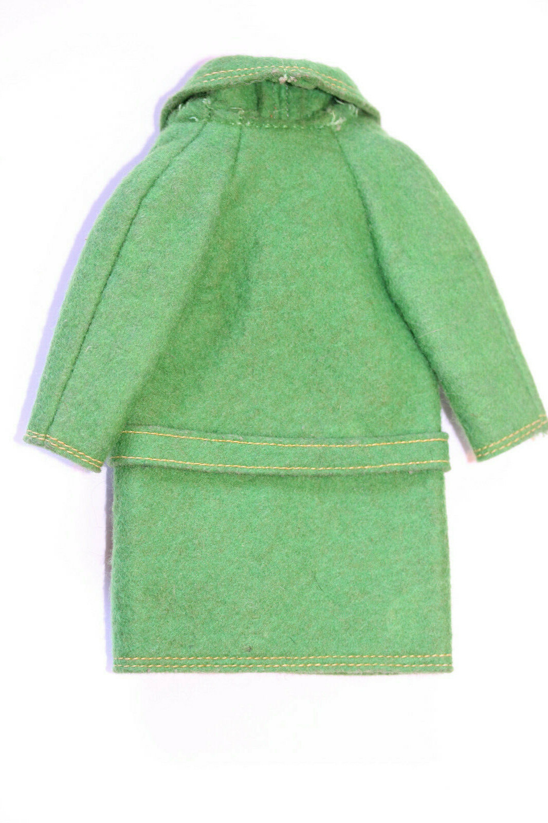 *VINTAGE SKIPPER 1965 TOWN TOGS  #1922 GREEN FELT COAT-NEAR  EXCELLENT