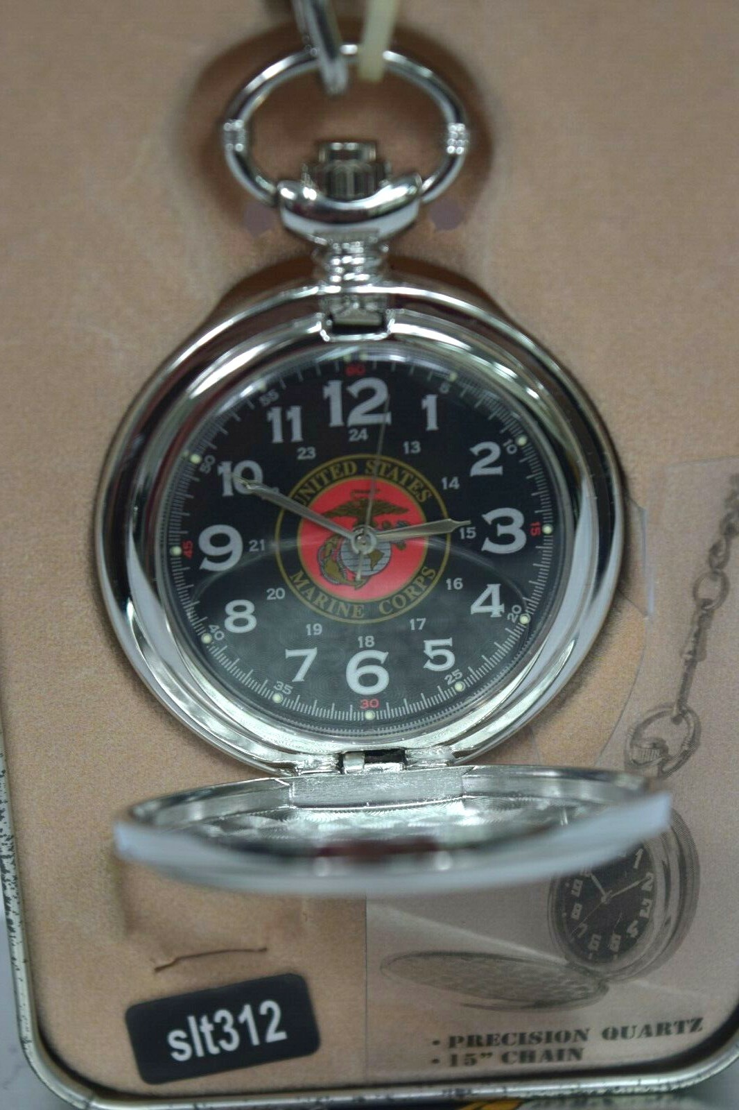 USMC Marine Corps Pocket Watch New in Box SLT312