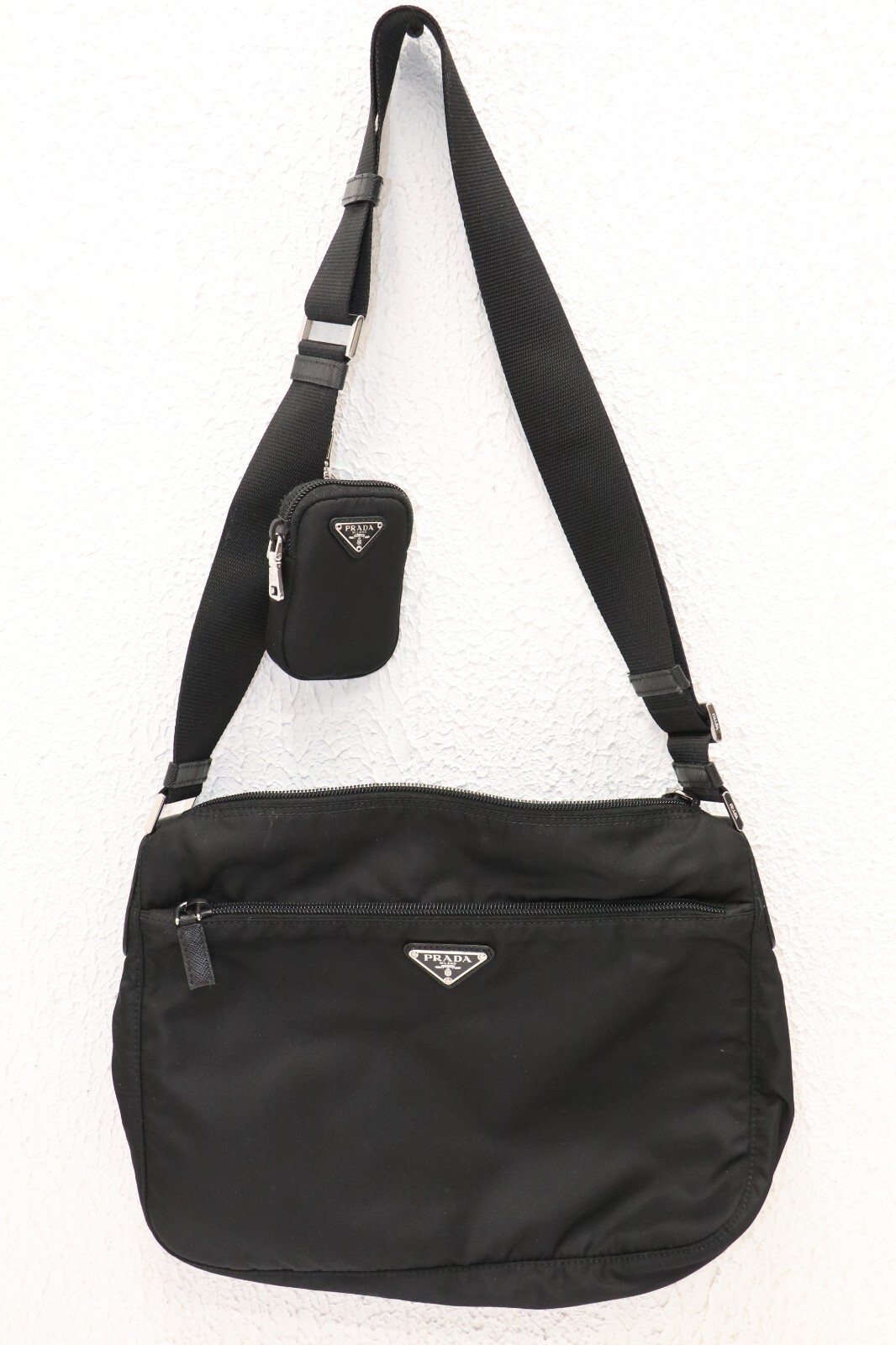 ショルダーバッグ・ポシェット PRADA Women Messenger Bags 1BC421D1MRV44 F0002 BLACK Prada Re-Nylon Messenger Bag Crossbody Unisex 1BC421 - Black
