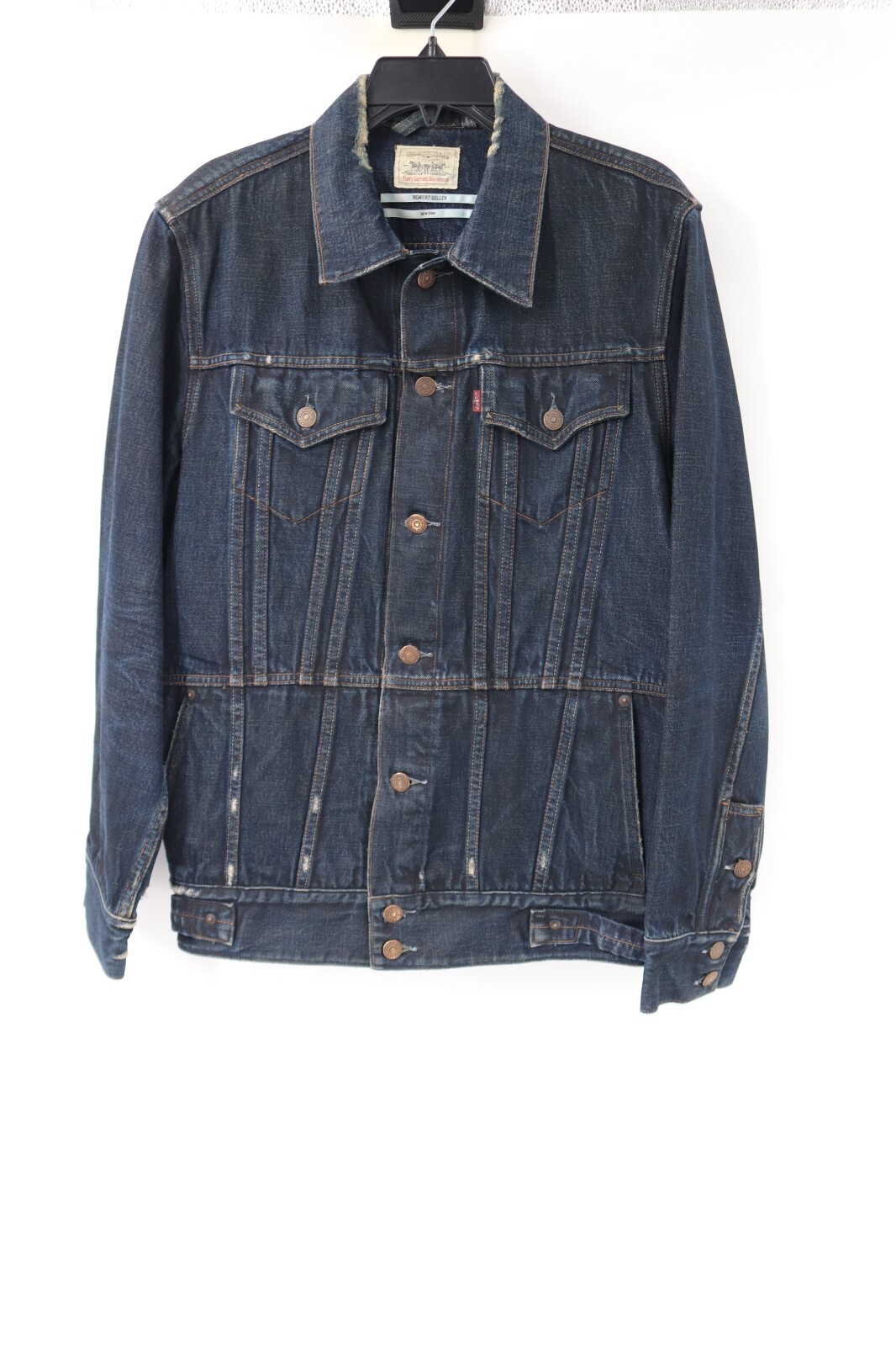 Levi's Robert Geller デニムジャケット Levi's x Robert Geller Jacket Mens Large Distressed selvedge