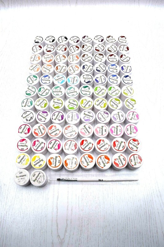 Scymore Uv Gel 90 Farben Mit 1 Pinsel Gelnagel Farben Nail Art Farbgel Ebay