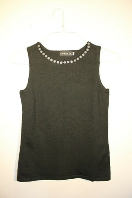 EPISCIA - BLACK TANK TOP - WOMEN'S SIZE S