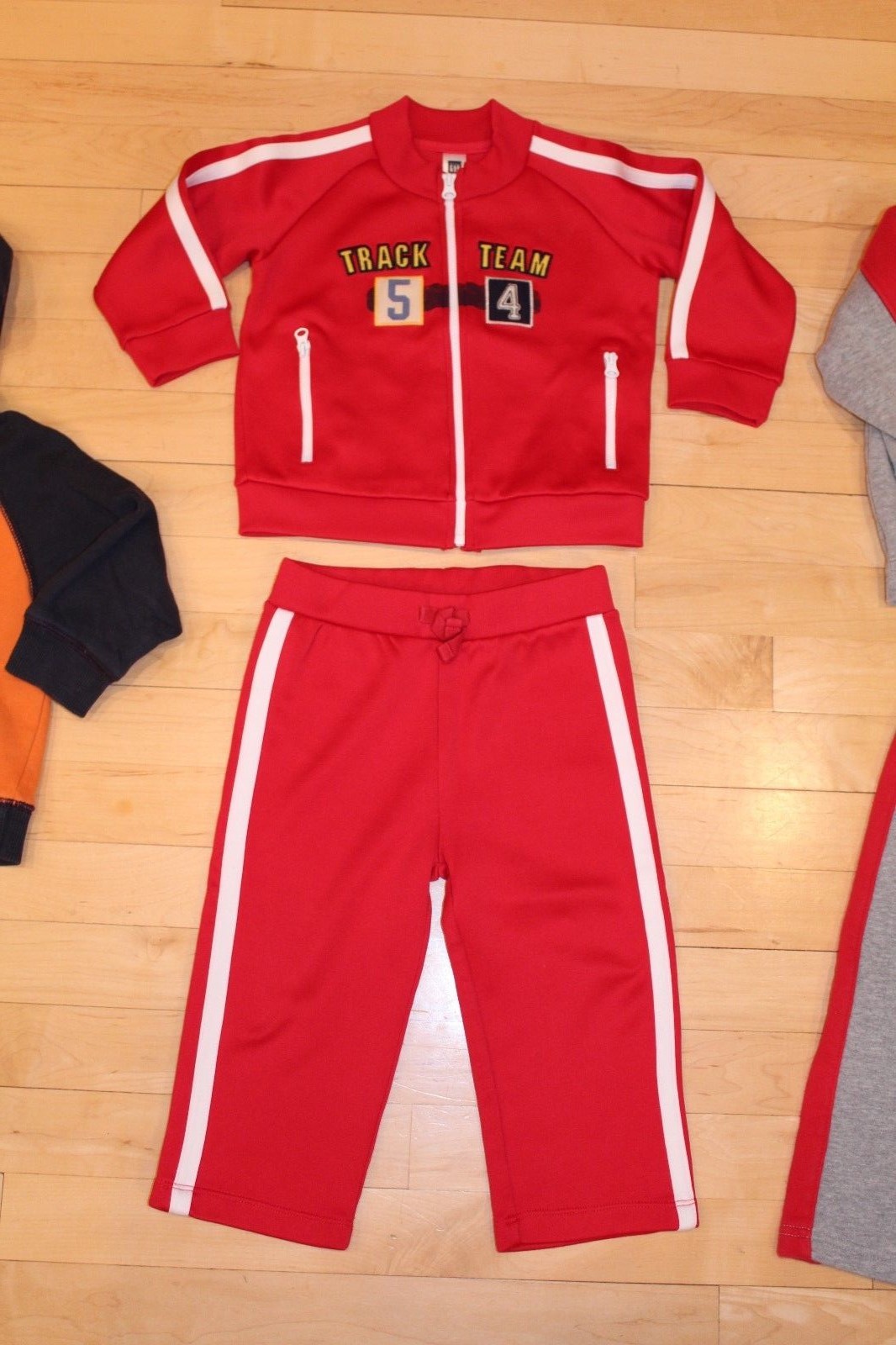 Lot of 5 Boys Hoodie Track Suit Sweat Size 18-24 Gymboree Baby Gap Football