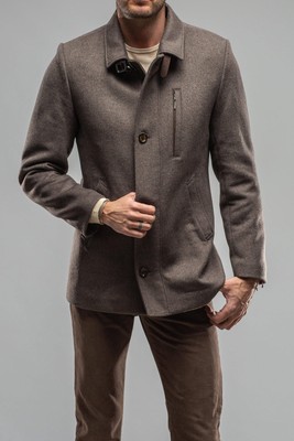 Pre-owned Gimos Gimo's Wool Carcoat In Brown