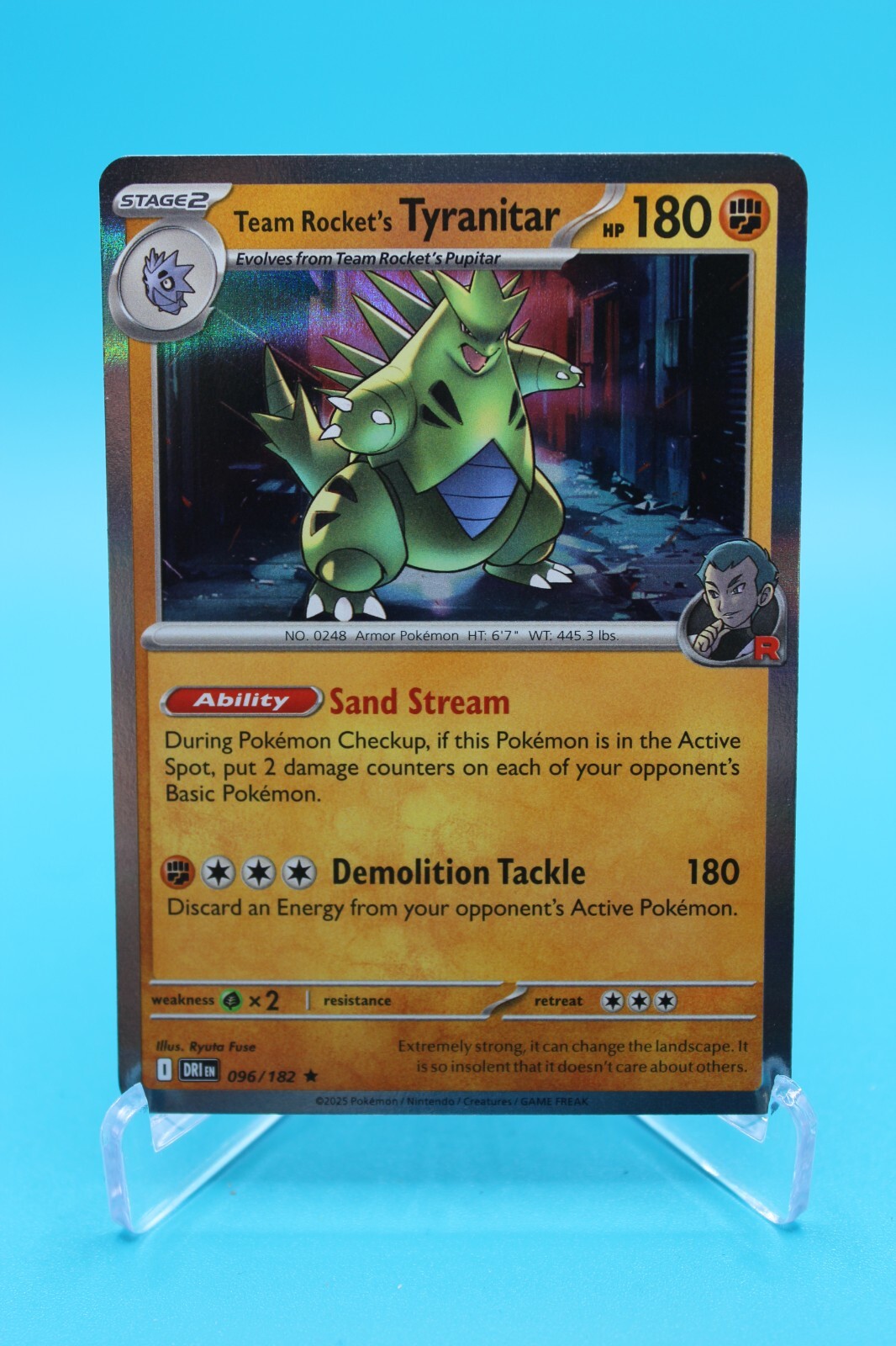 Pokemon TCG 2025 Team Rocket's Tyranitar 096/182 Sv10