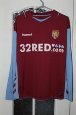 Aston Villa 2006 2007 Home Hummel Long Sleeve Soccer Shirt ...